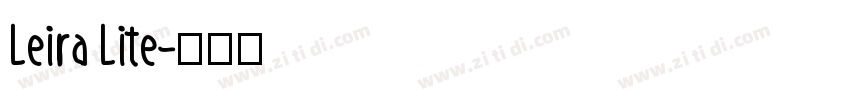 Leira Lite字体转换